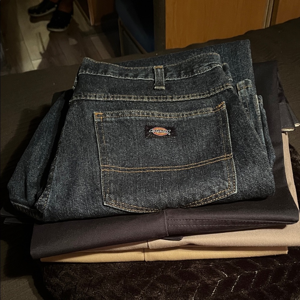 Dickies Men's Dark Blue Relaxed Jeans